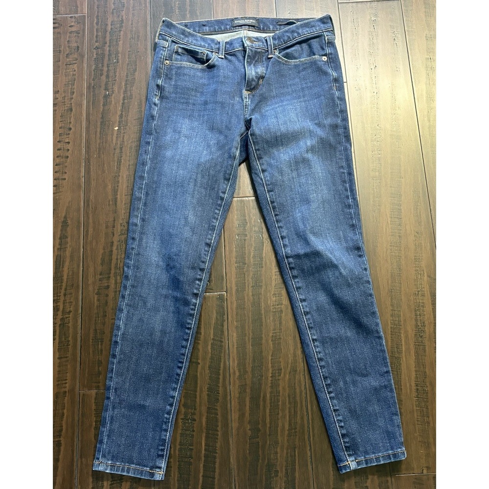 Banana Republic Jeans Womens 26 Skinny Ankle Dark Wash Stretch Straight Preppy